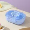 Lancheira Casual Estudante de Plástico de Camada Simples e Dupla com Tampa, Lancheira Portátil para Trabalhadores de Escritório, Lancheira para Salada de Frutas