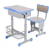 Pupitres y Sillas para Estudiantes de Primaria y Secundaria, Clases de Tutoría Escolar, Clases de Capacitación, Pupitres Individuales y Dobles Ajustables, Pupitres y Sillas para Estudiantes de Primaria