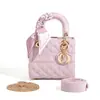 Bolso Princesa Diana Mate para Mujer 2026 Modelo Nuevo Blanco Moda Elegante Gama Alta Lujo Ligero Bolso de Mano de Diseñador Bolso Cruzado Pequeño