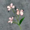 Decoración de ventana de mariposa impresa en 3D, decoración del hogar, accesorios de fotografía, flores artificiales populares, adornos de flores artificiales transfronterizos al por mayor