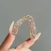 Pinza Grande Práctica para Sujetar Coletas Altas, Adecuada para Cabello Grueso, Pinza de Metal en Forma de V para Peinados Semirecogidos