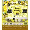 Conjunto de Balões de Aniversário Infantil para Crianças de 1 a 5 Anos, Suprimentos de Decoração para Cena de Festa, Conjunto Completo para Meninos e Meninas