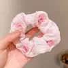 Scrunchie de rede de renda de bolinhas novo estilo coreano com um toque vintage e sofisticado, adequado para rabos de cavalo, um acessório de cabelo para meninas