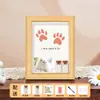 Caja Conmemorativa de Pelo de Mascota y Pelo Fetal Transfronteriza para Gatos y Perros, Recuerdo con Grabado de Foto, Conservación y Almacenamiento de Uñas y Dientes