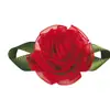 Fábrica de Fitas Folha em Oito 3D Decoração Floral Feita à Mão Fita de Cetim de Poliéster Fita de Organza Decoração de Folha Fita Floral