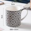 Taza de enjuague bucal para el hogar Taza de cerámica para el desayuno Taza para parejas