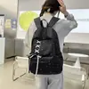 Mochila estilosa e moderna para meninas do ensino médio, com design da moda, grande capacidade e estilo versátil, perfeita para o uso diário
