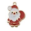 140 Desenhos animados Óleo Gota Liga Santa Elk Árvore Floco de Neve DIY Brincos Pulseira Pingente Jóias Acessórios