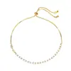 Pulseira de Strass Exquisita Personalizada Transfronteiriça Estilo Europeu e Americano, Nicho de Luxo Leve Ajustável Simples e Elegante Joia Versátil