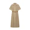 Comércio Exterior 2026 Verão Novo Estilo Europeu e Americano Moda Feminina Casual Solto Bloco de Cores Vestido Midi 79088817