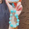Corrente de Celular Criativa com Contas de Menina Chaveiro Pingente de Boneca Fofo para Mochila Escolar Chaveiro de Carro Pendente de Pequenos Presentes