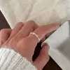 Anillo de Nariz de Cerdo de Plata Pura S999 Estilo Minimalista Coreano Ins Fresco Hueco Moda Versátil Diseño de Nicho Anillo