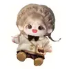 Muñeca de algodón con lunares color castaño Versión SP Muñeca de peluche de 20 cm se puede cambiar para niñas para enviar regalos a novias