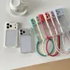 Funda de teléfono de color sólido semitransparente anticaídas adecuada para Apple 18 Pro Max, iPhone 17, simple 16, portátil 15 nuevo modelo