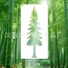 Plantilla Transfronteriza Nuevo Bosque Alpino Plantilla DIY de Amazon Plantilla de Pintura Recortada Graffiti de Encaje Pintado a Mano