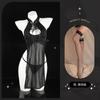 Lemon Story Lencería Sexy Tentación Sexy Pieza Única Sin Quitar Halter Cheongsam Apasionado Hueco Pijama con Abertura Alta