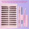 Set de Extensiones de Pestañas Postizas Transfronterizo Europeo y Americano Amazon 7mm-16mm Racimos Individuales Segmentados Pestañas Espesas