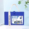 Bolso de Fieltro con Cinta Estilo Nuevo, Bolsa para Regalo Corporativo Navideño, Bolso de Mano Souvenir, Bolsa Tote de Gran Capacidad con Logo Personalizado