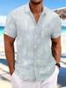 Verano 2024 Nuevo Transfronterizo Tie-dye Solapa Manga Corta Camisa Deportiva Casual de Playa para Hombre
