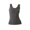 Chaleco térmico cálido y voluminoso de otoño e invierno para mujer, chaleco base sin costuras de forro polar de lana y seda, ropa interior térmica