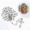 Colar de contas de madeira cruzadas 6mm aroma de rosa longo em forma de Y moda versátil atacado de fábrica caixa octogonal joias de contas de madeira