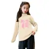 Y2242# ropa de primavera y otoño para niños, manga larga, nuevo estilo occidental para niñas, camiseta interior de cuello redondo con dibujos animados para bebés, moda