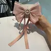 2025 Novo Estilo Renda Strass Laço Estilo Coreano Presilha de Primavera para Parte de Trás da Cabeça Feminina Acessórios de Cabelo Versáteis de Princesa Venda por Atacado