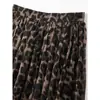 2026 Europeo y Americano Amazon transfronterizo nuevo estampado de leopardo cintura elástica moda casual de cintura alta falda de mujer