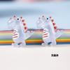 Accesorios de Resina DIY Animal de Dibujos Animados Dinosaurio Pequeño Accesorios de Cara Brillante Parche Decorativo para Funda de Teléfono Móvil Colgante para Llavero