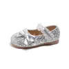 Zapatos de Princesa para Niñas 2026 Nuevos Zapatos de Cristal para Niños Primavera y Otoño Zapatos Pequeños de Cuero Zapatos para Niñas Zapatos Individuales Suaves para Niños Pequeños