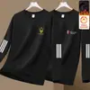 Moletom masculino para outono e inverno, gola redonda, forrado com fleece, pulôver, manga longa, caimento solto, casual, peça versátil para homens