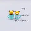 Urso de Desenho Animado Fofo Polvo Porquinho Menininha Sorvete Hambúrguer Acessórios de Boneca Enfeites