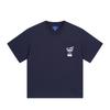 Camiseta de manga corta con estampado de té con leche, estilo americano, retro, simple, para hombre y mujer, de verano, informal, de algodón puro, para parejas.