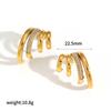Brincos de Ouro 18k Ins de Luxo Leve Não Caem Brincos de Diamante com Múltiplas Garras Gancho Feminino Formato de Paládio Brincos Personalizados de Alta Qualidade