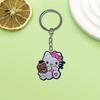 Llavero creativo de la serie Hello Kitty de AliExpress. Pequeño regalo. Llavero de coche de moda.