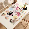 Mantel de dibujos animados lindo, impermeable y a prueba de aceite, mantel de PVC para comedor sin lavado, lujo ligero con un toque de alta gama, mantel de mesa de dibujos animados estilo ins