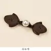 Botón de Hebilla Cheongsam Corazón de Melocotón Perla Mariposa Cola Larga Hebilla de Una Palabra Hebilla Decorativa Tejida a Mano Estilo Antiguo Accesorios de la Dinastía Han