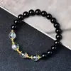 Envío Gratis Pulsera de Obsidiana Natural Fantasma Verde Pulsera de Cristal para Mujer Cuentas de Transferencia para Novia Regalos de Joyería