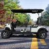 Carrinho de Golfe Personalizado para 8 Lugares para Comércio Exterior e Carrinho de Golfe Transfronteiriço para Campo de Golfe Cênico