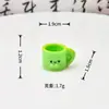 Tetera de Bambú Simulada Juego de Té Accesorios de Resina Material de Pegamento Crema Decoraciones de Escritorio DIY Adornos Juguetes para Casa de Muñecas