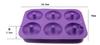 Molde para donas de 6 piezas directo de fábrica, herramientas para hornear en horno, herramientas Diy, molde de silicona para pasteles de seis piezas