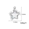 Colar com Pingente Banhado a Ouro 14K Estrela Diamante Borla Moda Feminina Versátil Estilo Ins Pingente Pentagrama Acessórios