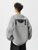 Sudadera con capucha de cuello redondo de peso pesado High Street americana para hombre, top de otoño con estampado de alta gama, guapo, de manga larga, comercio exterior transfronterizo