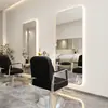 Espejo de barbería Espejo de salón de celebridad de Internet conjunto de gabinete de espejo espejo de pared de un solo lado para cortar el pelo espejo para permanente y tinte de salón