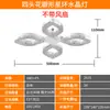 Luz de ventilador de cristal transfronteiriça para uso doméstico em sala de estar e quarto, luz de ventilador de teto direto da fábrica, soquete de rosca E27 lustre ventilador floral
