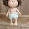 Solo AccesoriosMuñeca Española de Papa Mia de 24 CM con Pantalones Cortos con Adorno de EncajeBody Anti-Manchas Muñeca MIA