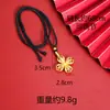 Collar con colgante de oro de arena de Vietnam, estilo nacional, incrustado con diamante mágico, diseño de mortero, sensación de larga duración, no se decolora, primera joyería al por mayor
