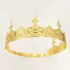 Corona de rey europea y americana tocado de novia diadema barroco vintage diadema corona de cumpleaños accesorios para el cabello de princesa para fiesta