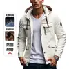 Chaqueta europea transfronteriza talla 2026 nueva, estilo ropa de trabajo, moda casual de primavera y otoño para hombre, chaqueta con capucha desmontable, bestseller de Amazon
