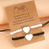 Nova joia transfronteiriça pulseira de amor em aço inoxidável pulseira de corda ajustável trançada à mão pulseira de mão para casal fornecimento